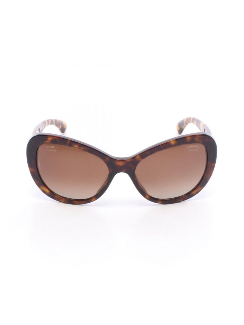 Chanel Sunglasses CC Logo Gradient Lens Tortoiseshell Pattern Eyewear